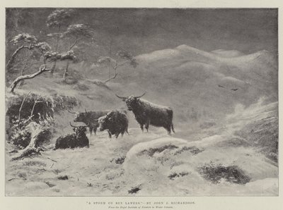 Bouře na Ben Lawers od John Isaac Richardson